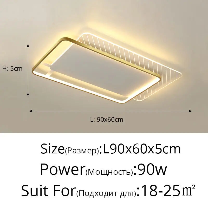 DecorBites™ LED Ceiling Lights for Living Room Bedroom Kitchen Wardrobe, Modern Minimalist Warm Home Lighting