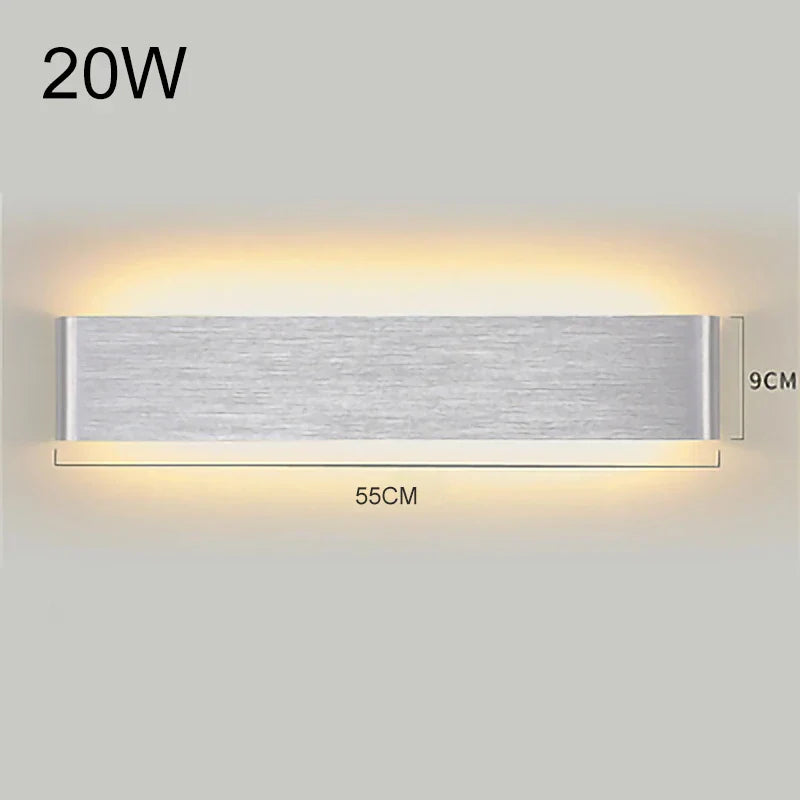 DecorBites™ LED Aluminum Mirror Light Wall Lamp for Corridor, Bedside, Bathroom - Nordic Modern Design
