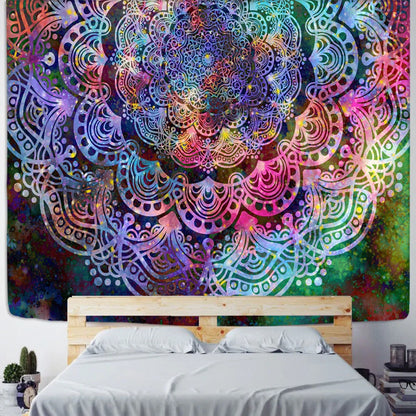 Decobites Mandala Indian Tapestry Wall Hanging Bohemian Beach Towel Rug Yoga Mat Blanket