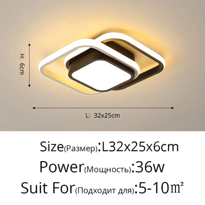 Lámpara de techo LED DecorBites™ para iluminación interior moderna de estilo minimalista