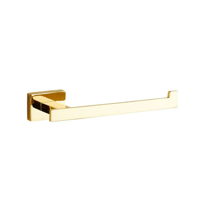 Toallero DecorBites™ Gold: Soporte de pared de latón para accesorios de baño