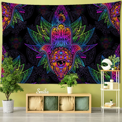 Decobites Sun Print Bohemian Tarot Tapestry Wall Hanging for Family Bedroom