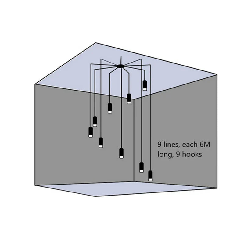 DecorBites™ Black Minimalist LED Wall Lamp for Bedroom and Living Room