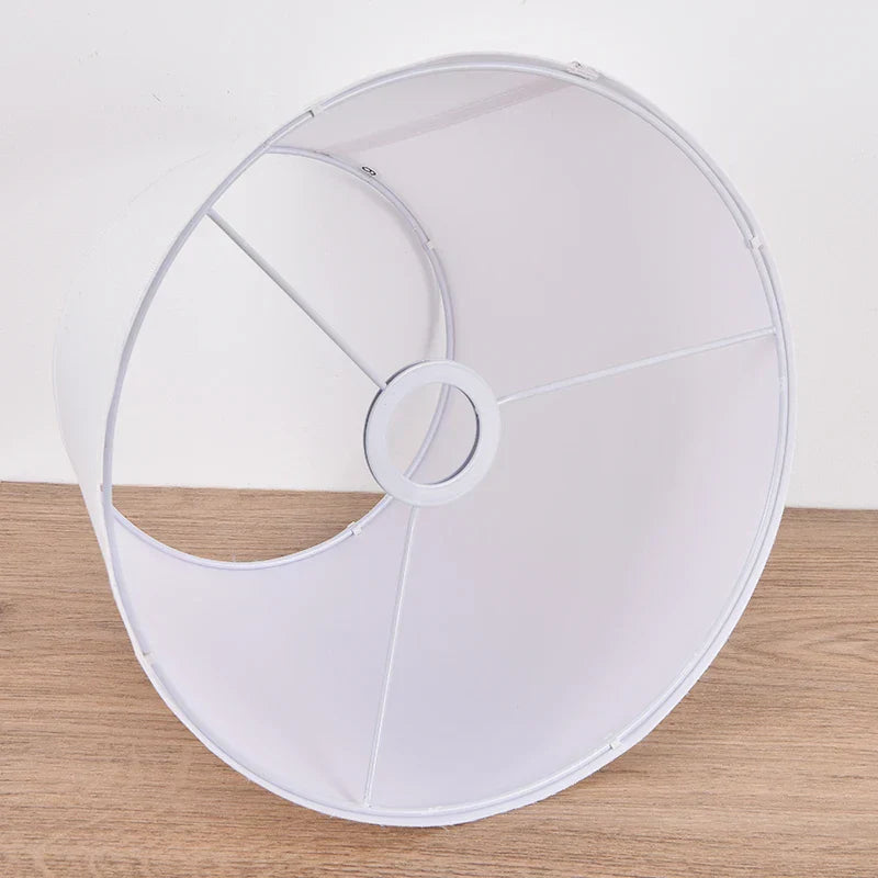 DecorBites™ 30cm White Fabric Lampshade for E27 Ceramic Desk Bedside Floor Table Lamps