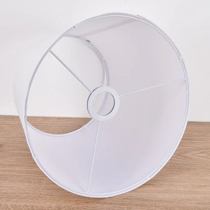 DecorBites™ 30cm White Fabric Lampshade for E27 Ceramic Desk Bedside Floor Table Lamps