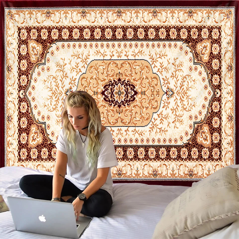 Decobites Mandala Tapestry Wall Hanging Beach Throw Rug - Bohemian Yoga Shawl Mat