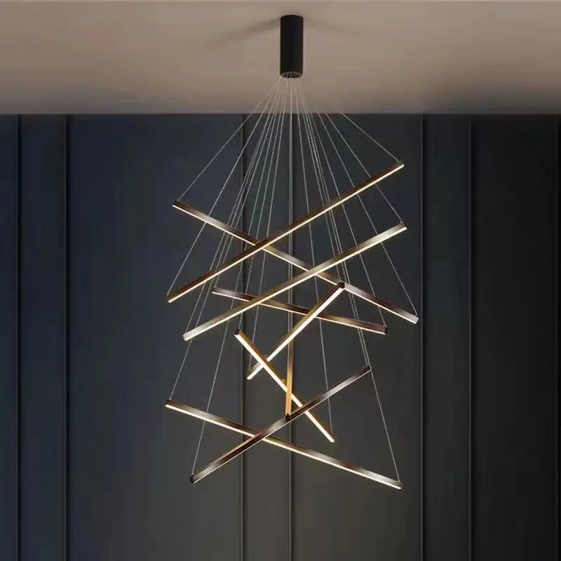 Lámpara de araña nórdica LED DecorBites™: Lámpara colgante moderna para sala de estar, comedor y dormitorio