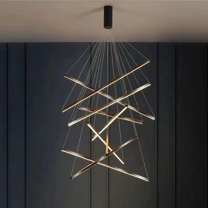 Lámpara de araña nórdica LED DecorBites™: Lámpara colgante moderna para sala de estar, comedor y dormitorio