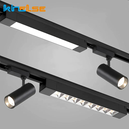 DecorBites™ LED Track Lamps: Modern 20/30W Ceiling Rail Floodlight for Living Room, Store Lighting