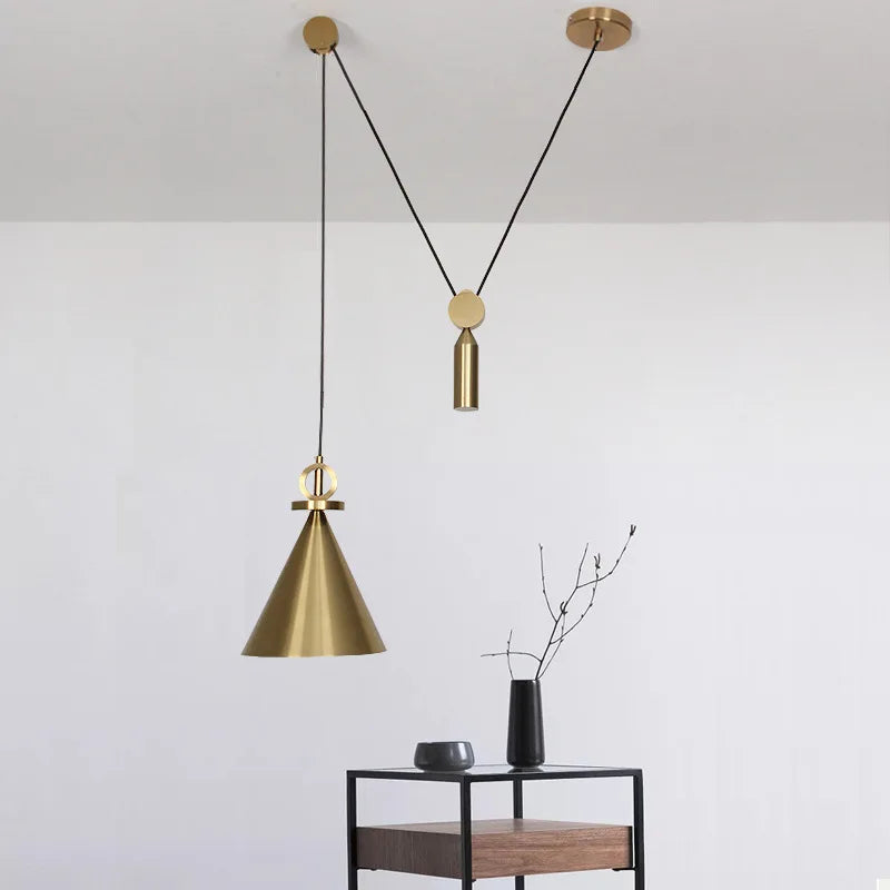 DecorBites™ Industrial Metal Pendant Light Kitchen Adjustable Designer LED Dinning Room Decor