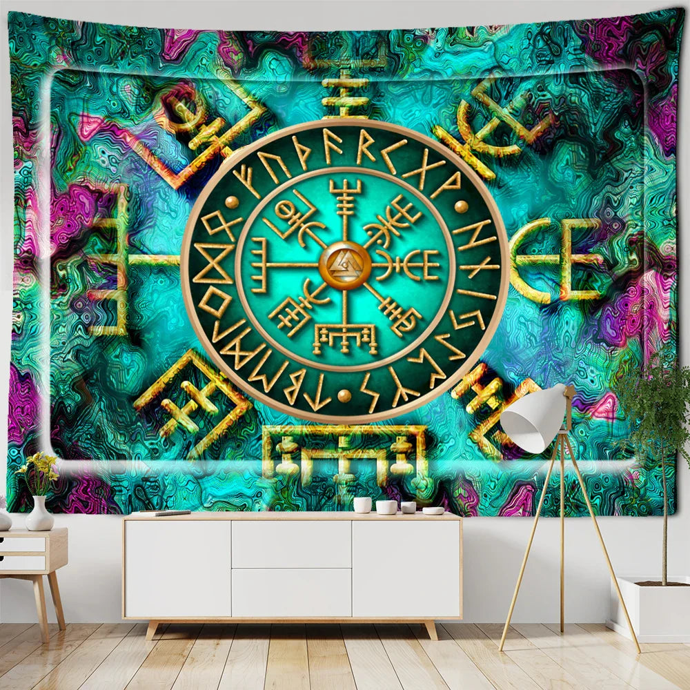 Decobites Psychedelic Reaper Wall Tapestry Mystery Decor for Witchcraft Room