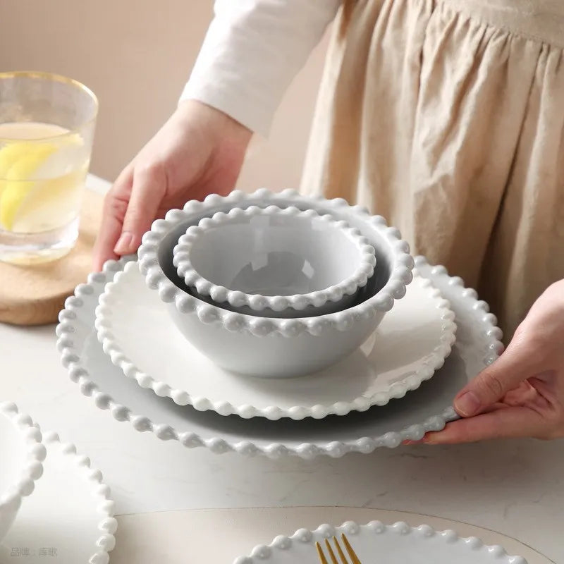Pearl Porcelain Dinner Plates