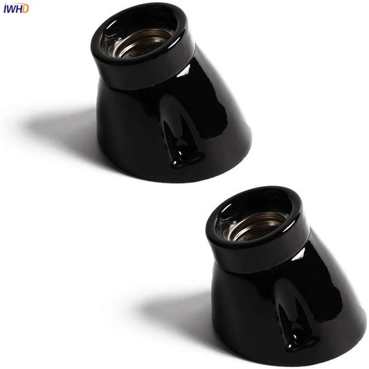 DecorBites™ Ceramic E27 Lamp Holder Socket Fitting Vintage Base for Table Light