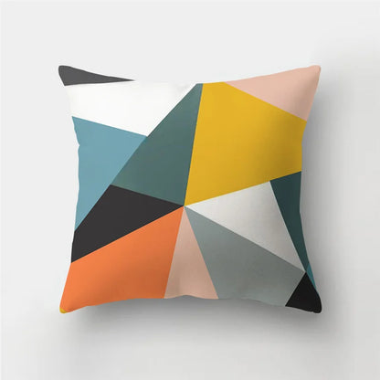 Funda de almohada DecorBites™ con diseño de rayas geométricas | Funda de cojín para sofá