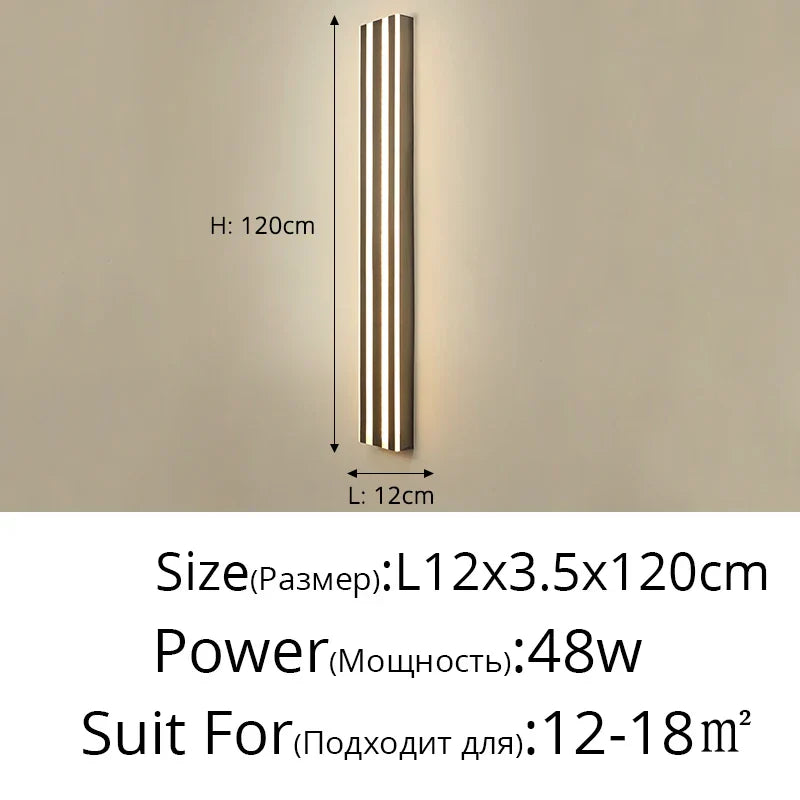 DecorBites™ LED Wall Lamp: Modern Waterproof Lighting for Bedroom, Living Room, and Exterior Corridor