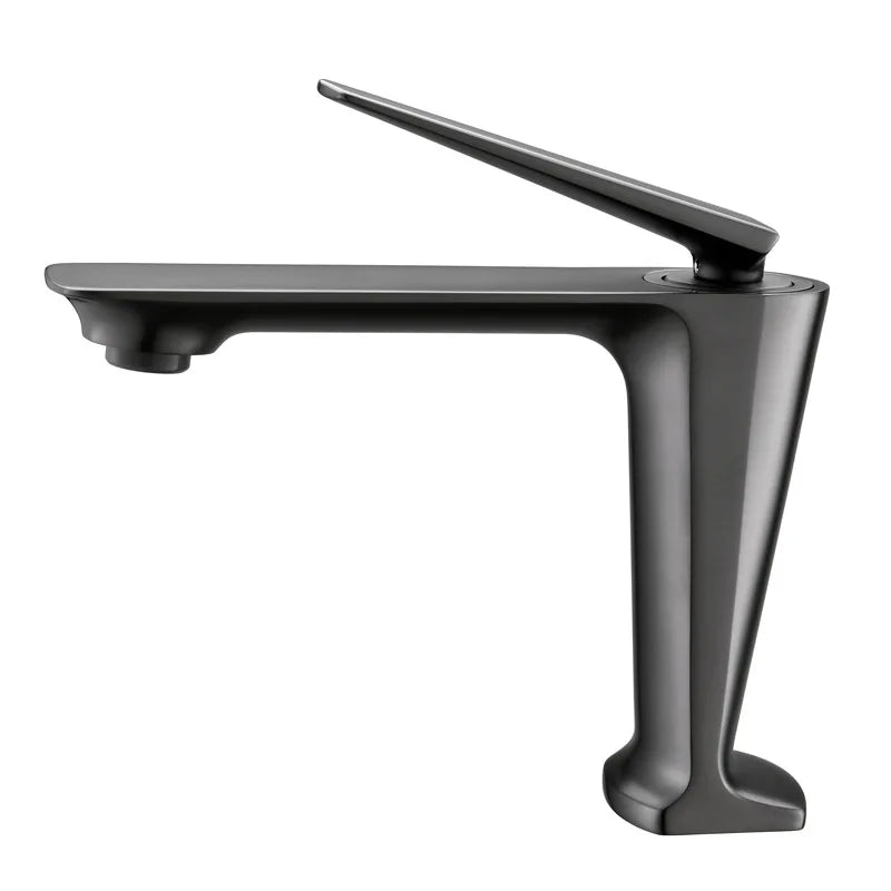 Grifo de lavabo DecorBites™ en oro cepillado - Grifo de agua fría/caliente - Mezclador de montaje sobre encimera