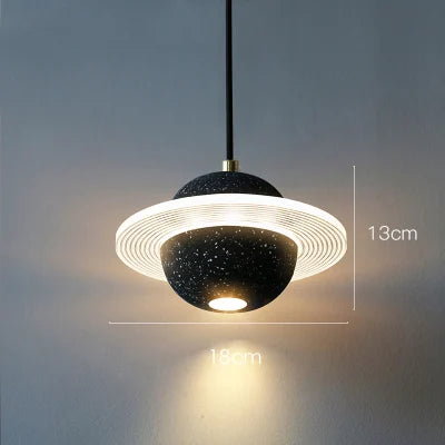 DecorBites™ Cement Planet Pendant Light for Bar and Bedside, Creative Personality Single Head Lamp