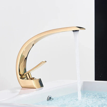 DecorBites™ Black Chrome Basin Faucet Single Handle Bathroom Mixer Tap