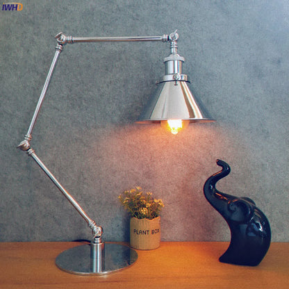 DecorBites™ Industrial LED Table Lamp For Home Decor - US/EU Plug Switch, Loft Style