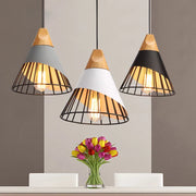 Wood Iron Pendant Lamp