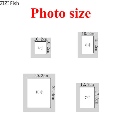 Marco de fotos moderno DecorBites™ de piel de cocodrilo para decoración de sala de estar y regalos