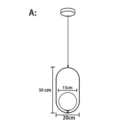 Lámparas colgantes de bola de cristal DecorBites™ | Lámpara colgante LED nórdica moderna para comedor y bar