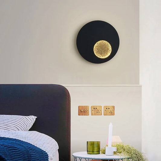 DecorBites™ LED Wall Lights: Modern Bedside & Corridor Lighting in White, Black, Grey - Creative Sconce Lamp