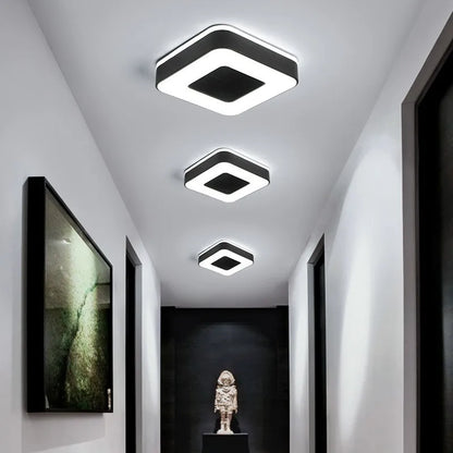 DecorBites™ LED Ceiling Light for Corridor Art Gallery Decoration in White or Black