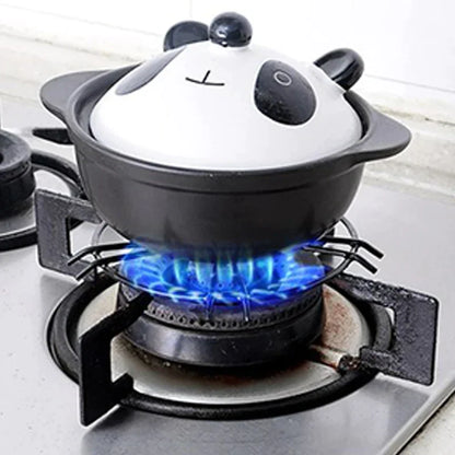 حامل أواني موقد الغاز DecorBites™: رف دائري الشكل مضاد للانزلاق لموقد المطبخ