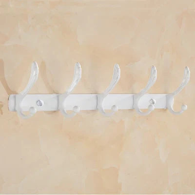 Conjunto de Accesorios para Baño Decorbites™ Oro y Blanco: Estante de Esquina, Soporte para Papel, Soporte para Toallas, Soporte para Cepillo de Inodoro, Perchero para Toallas