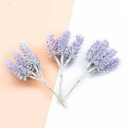 DecorBites™ Lavender Foam Wreaths Home Wedding Decor Silk Flowers Bouquet