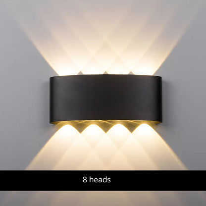 مصابيح الحائط المصنوعة من الألومنيوم من DecorBites™: وحدة إضاءة بجانب السرير وغرفة المعيشة، إضاءة دافئة/باردة، تيار متردد 85-260 فولت