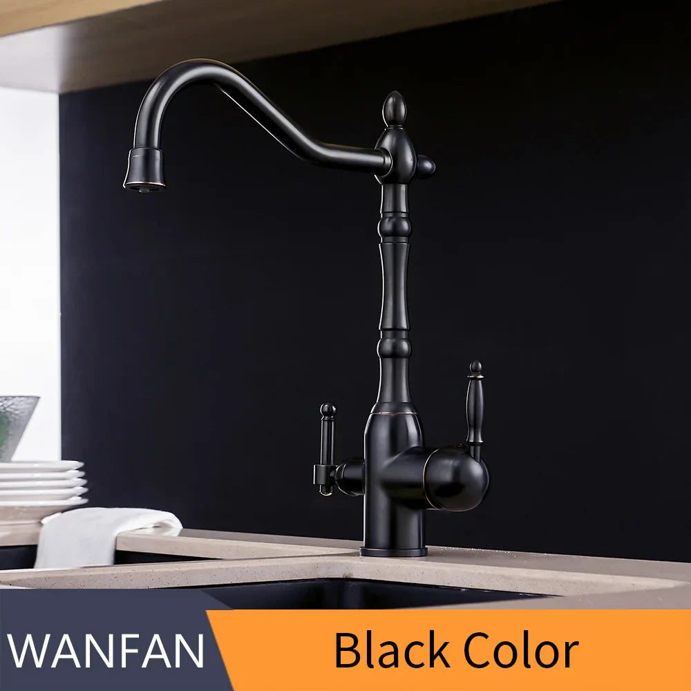 DecorBites™ Kitchen Faucet with Water Purification Mixer Tap 360° Rotation for Kitchen WF-0193K