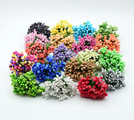 DecorBites™ Artificial Stamen Flowers for Home Wedding DIY Decor