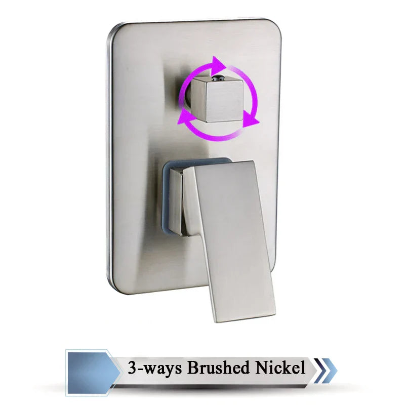 DecorBites™ Brass Bathroom Hot Cold Mixer Valve - Wall Mounted Shower Control