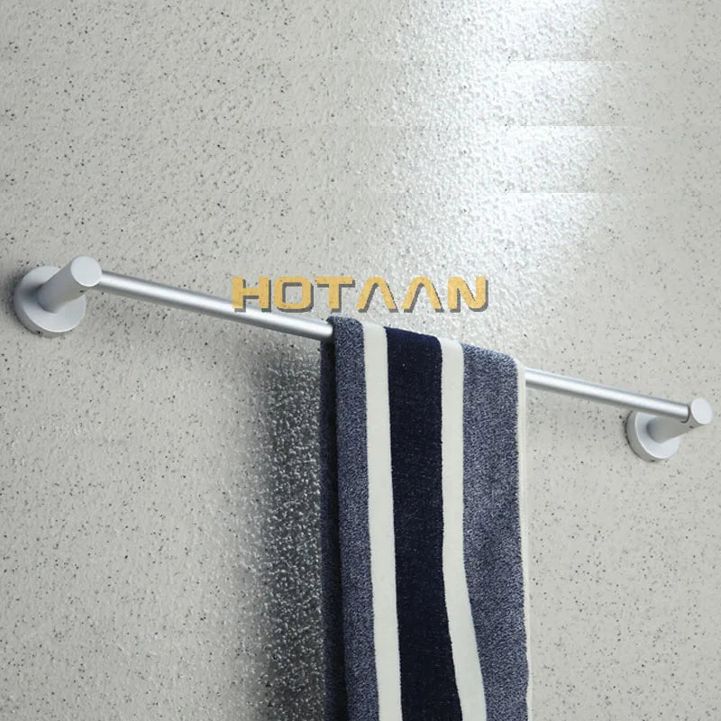 حامل مناشف الحمام المصنوع من الألومنيوم من DecorBites™، رف مناشف دائري مضاد للصدأ