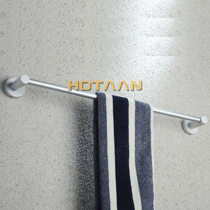 حامل مناشف الحمام المصنوع من الألومنيوم من DecorBites™، رف مناشف دائري مضاد للصدأ