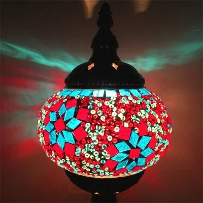 Handmade Turkish Mosaic Glass Pendant Light