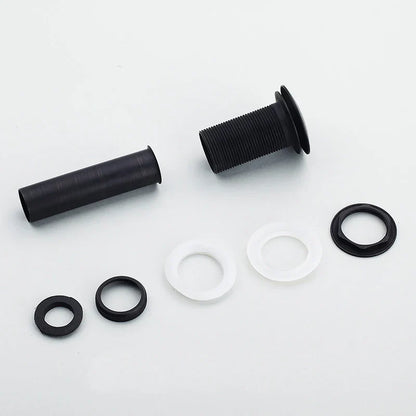 DecorBites™ Brass Black Pop Up Drain Stopper with Overflow for Vessel Sink