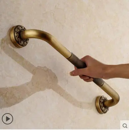 Juego de accesorios de baño DecorBites™ de cobre tallado: estante para toallas, toallero, portarrollos de papel, gancho para ropa