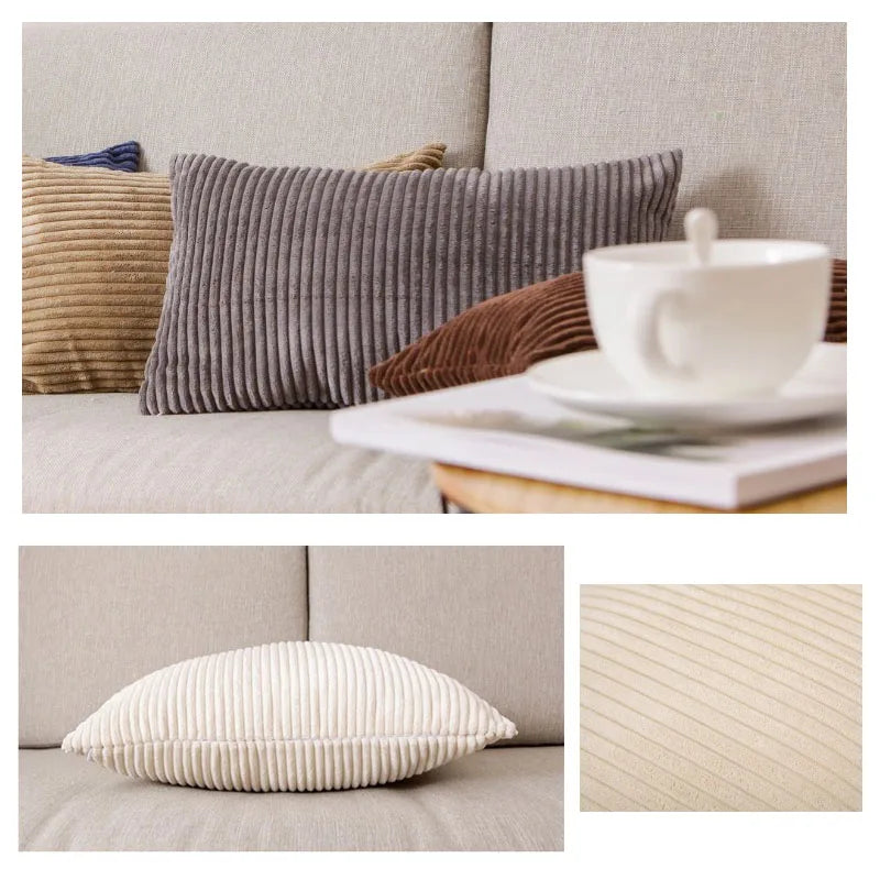 غطاء وسادة مخملي من DecorBites™‎ بنقشة مخملية مزخرفة مقاس 40×60 سم