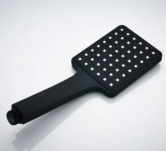 DecorBites™ Black Rainfall Shower Head with Handshower - Over-head Shower Sprayer