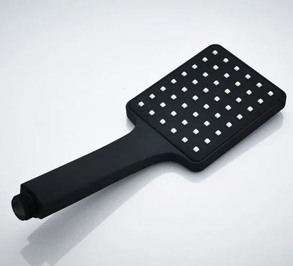 DecorBites™ Black Rainfall Shower Head with Handshower - Over-head Shower Sprayer