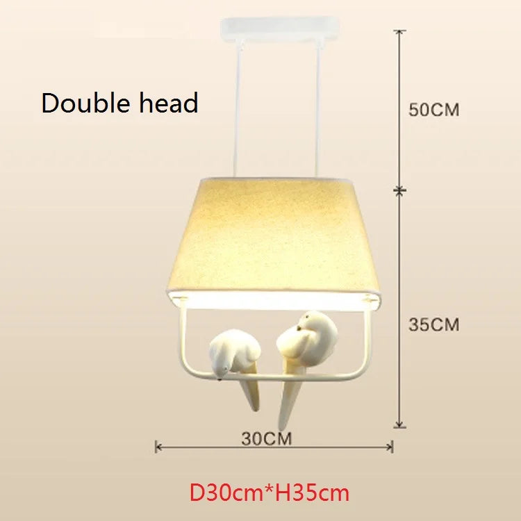 DecorBites™ Bird Cage Chandelier: Resin Retro Luminaria Pendant Lamp for Dining Room, Bedroom, Kitchen Island