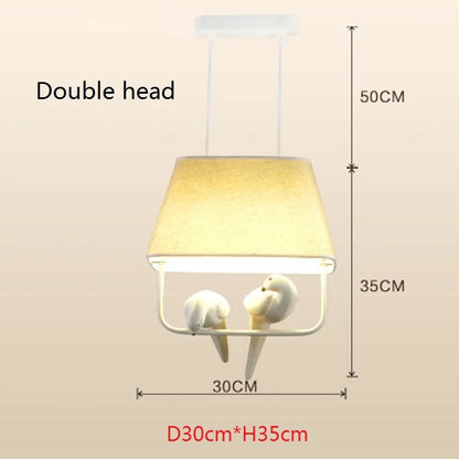 DecorBites™ Bird Cage Chandelier: Resin Retro Luminaria Pendant Lamp for Dining Room, Bedroom, Kitchen Island