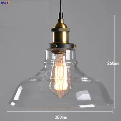Decorbites™ Glas-Hängeleuchten für Ess- und Wohnzimmer, Vintage-Industrial-Hängeleuchte