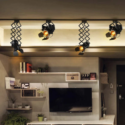 Decorbites™ Verstellbare Deckenleuchte mit Loft - Industrieller Vintage-Stil für Wohnzimmer und Schlafzimmer