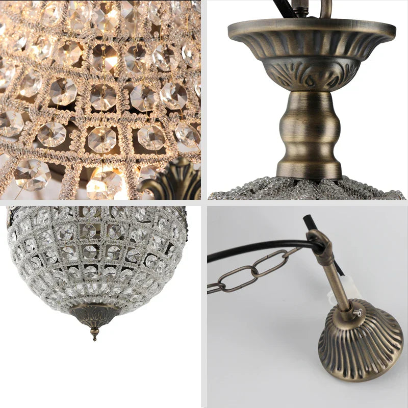 Lámpara de araña LED de cristal Art Déco DecorBites™ en 2 tamaños para salón, dormitorio, vestíbulo, hotel