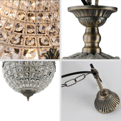 Lámpara de araña LED de cristal Art Déco DecorBites™ en 2 tamaños para salón, dormitorio, vestíbulo, hotel