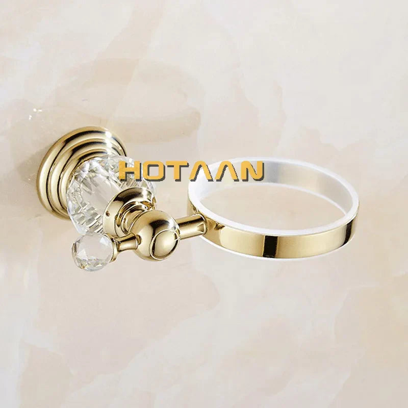 Gold Ceramic Toilet Holder